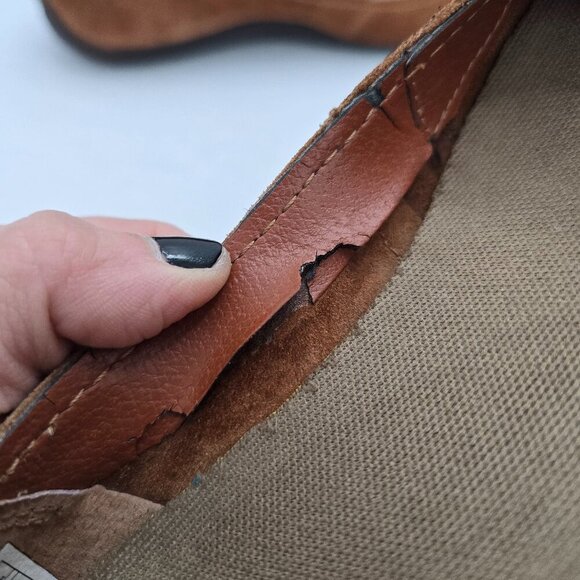 Merrell | tan brown suede slip-on boho round toe ballet flats shoes | WMS 6.5 - Picture 7 of 12